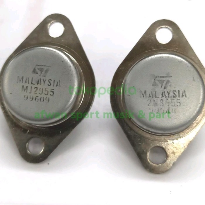 

PROMO! Transistor MJ 2955 /2N 3055 Original ST product Malaysia per/set .