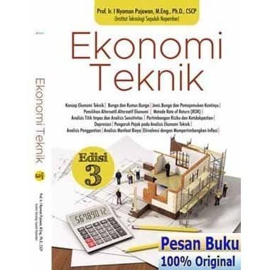 

TERBARU! Buku Ekonomi Teknik Edisi 3 - I Nyoman Pujawan