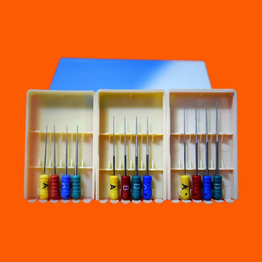 GUMO 10Packs 21/25/31mm Dental Tapered Finger Spreader Endo Root Canal Files Hand Use Endodontic Den