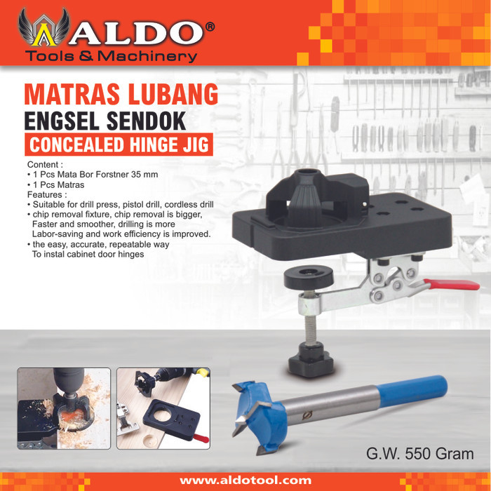 BEBAS ONGKIR - MATRAS LUBANG ENGSEL SENDOK / MATA BOR ENGSEL / ALAT BANTU BOR ENGSEL