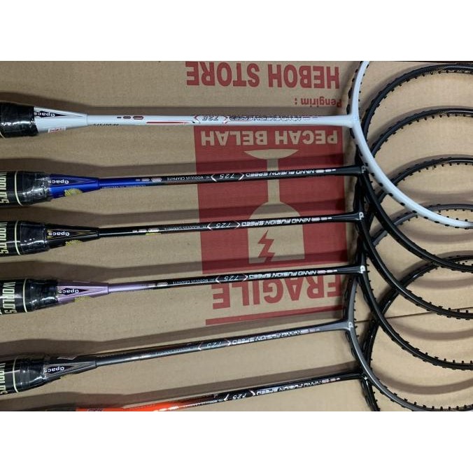 Raket Badminton APACS NEW NANO FUSION 725 Grip 6u G2 Original