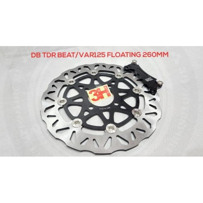 DISC BRAKE TDR BEAT - VARIO 125 FLOATING 260MM HITAM
