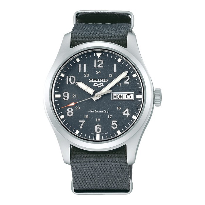 TERBARU Jam Tangan Pria Seiko 5 Sports SRPG31K1 Automatic Grey Dial Grey Nylo