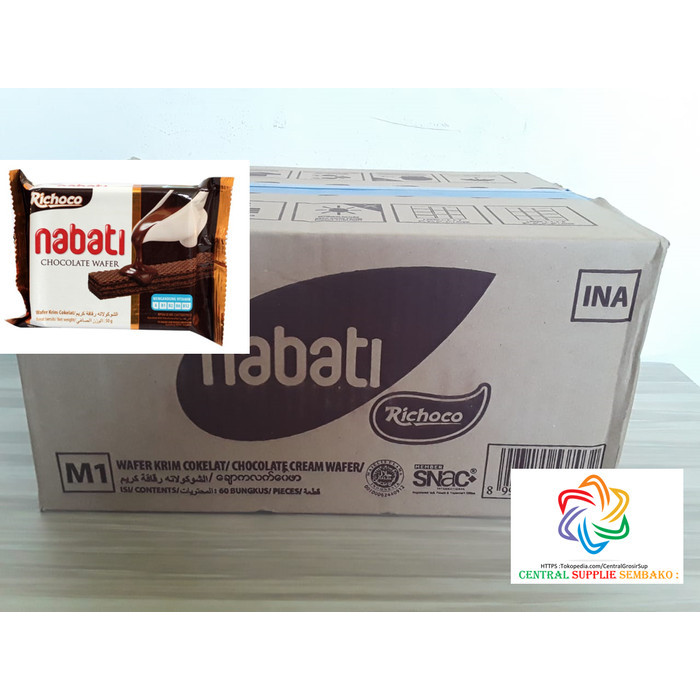 

Nabati Wafer Coklat [50 Grm /60 Pcs /1 Karton ]