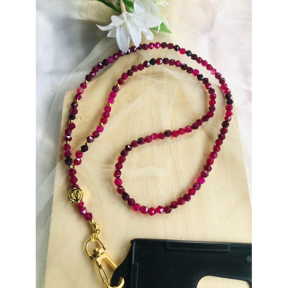 

Lanyard Strap Kalung Tali ID Card Batu