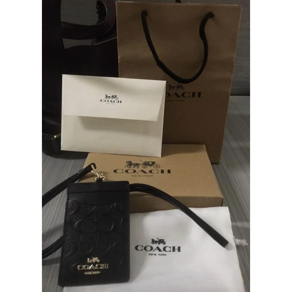 

Lanyard coach emboss black