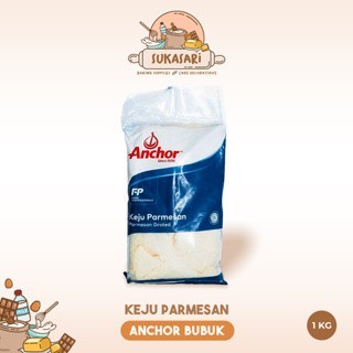 

Anchor Parmesan cheese grated 1 kg pack keju parmesan parut