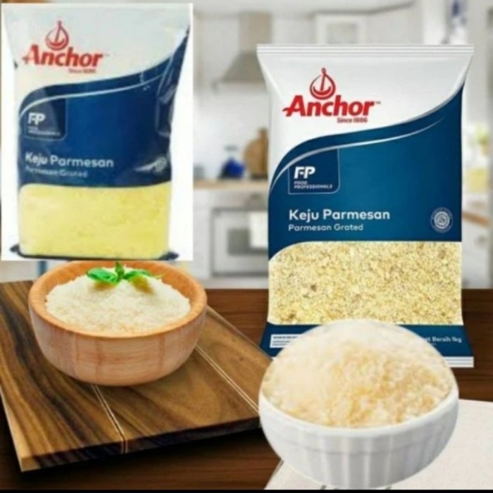 

parmesan anchor grated 1 kg. parut halus
