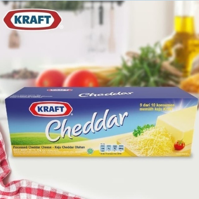 

keju craft cheddar 2 kg/ Cheddar Cheese