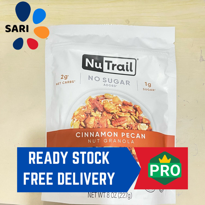 

NU TARAIL NO SUGAR CINNAMON PECAN NUT GRANOLA 227G
