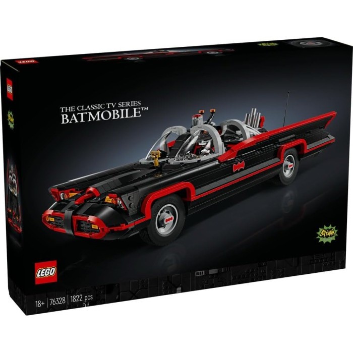 

LEGO Super Heroes DC Batman: The Classic TV Series 76328 Batmobile Collectible Set for Adult Super