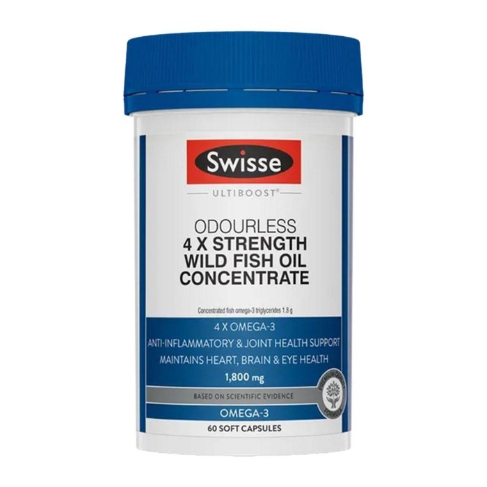 

Swisse Ultiboost 4X Strength Fish Oil Concentrate 1800MG - 60 Caps