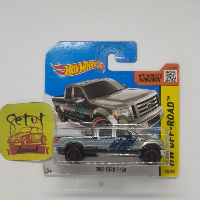 HOT WHEELS HOTWHEELS SHORT CARD 2009 FORD F-150 SILVER RARE