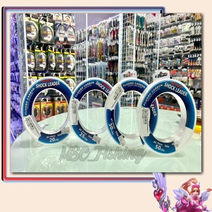 BISA GOSEND SENAR MAGURO SHOCK LEADER 50M 20LB 25LB 30LB 50LB