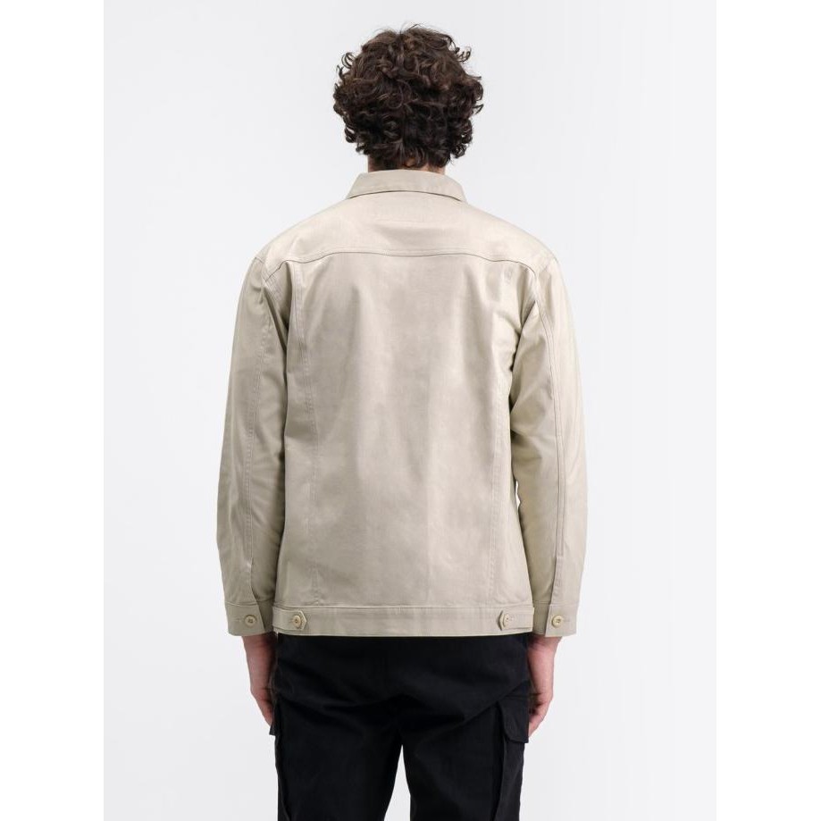LIVEHAF - Trucker Canvas Jacket Light Cream