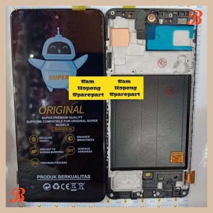 [SAM] LCD TOUCHSCREEN + FRAME ORIGINAL FINGER ON COMPATIBLE SAMSUNG GALAXY A51 A515