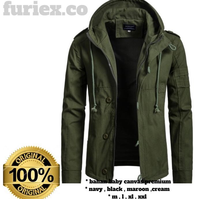 Jaket pria parka FRX Bloosey jaket hoodie keren babycanvas/best produk