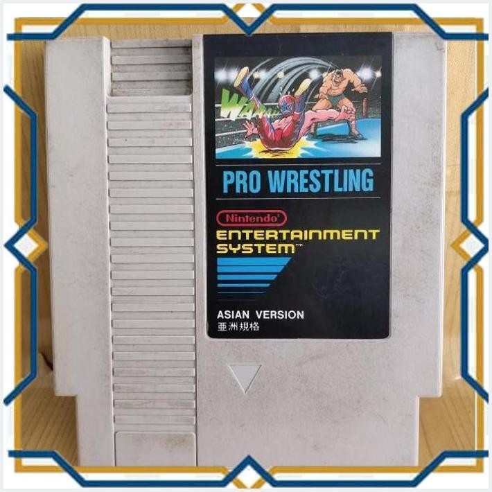 [MEL] KASET CATRIDGE NINTENDO NES PRO WRESTLING ORIGINAL
