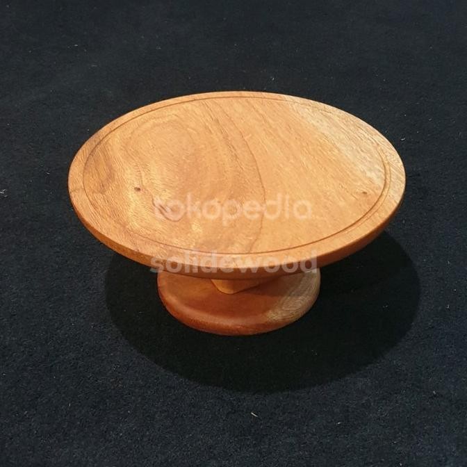 RIN Cake stand kayu 20cm 22cm 24cm 26cm tatakan display kue