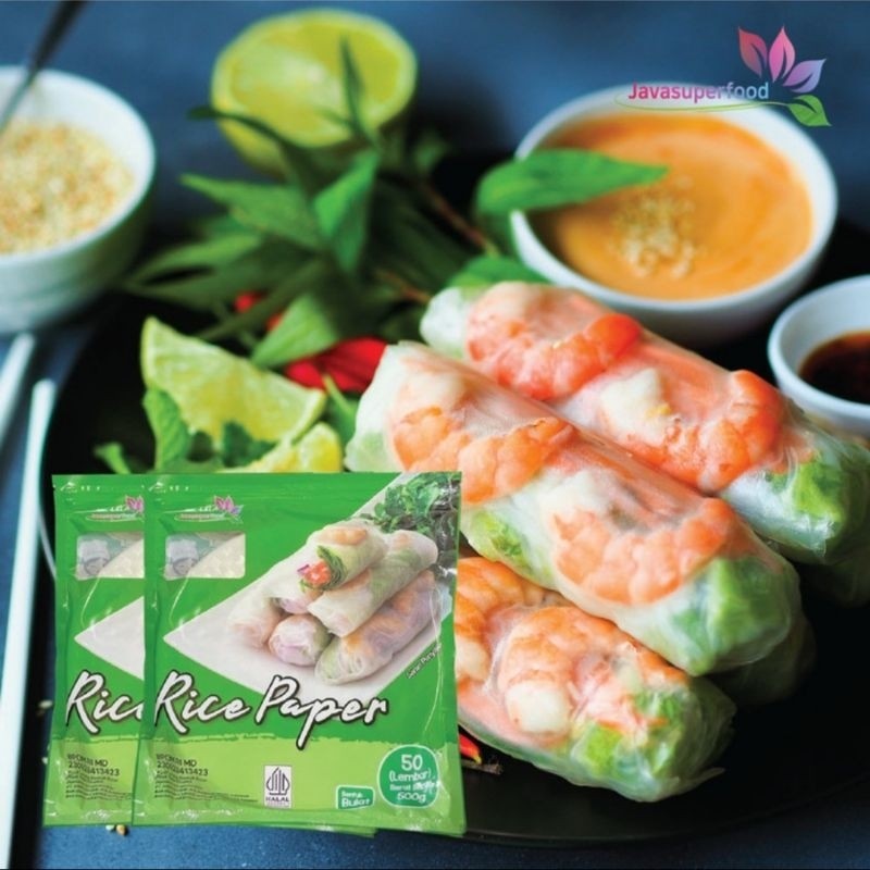

NOB Rice Paper Bulat gr/ 50 lembar/Banh Trang Hh Quality Rice Paper / Kulit Lumpia Vietnam Rice