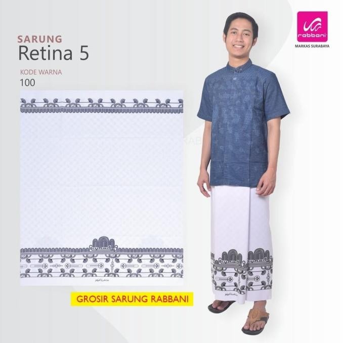 Diskon Rabbani Sarung Palestina Retina 1 2 3 4 5 6 7 Hitam Putih Biru Dongker