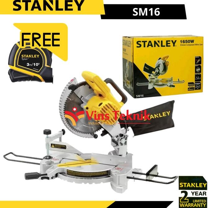 Sale Mesin Miter Saw 10" Sm16 Stanley Coumpund Miter Saw Sm 16