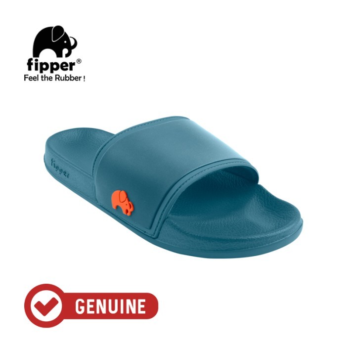 Fipper Slip On Petite Blue Snorkel Orange