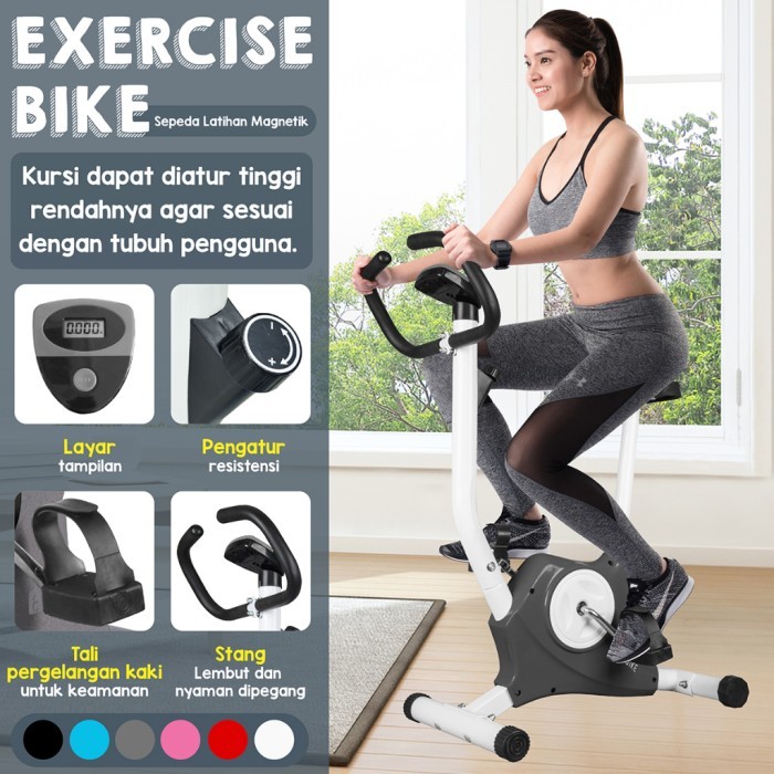 TERLARIS HTD SPORT SEPEDA STATIS / SEPEDA FITNESS / EXCERCISE BIKE / EXCERCISE BIKE / BELT BIKE