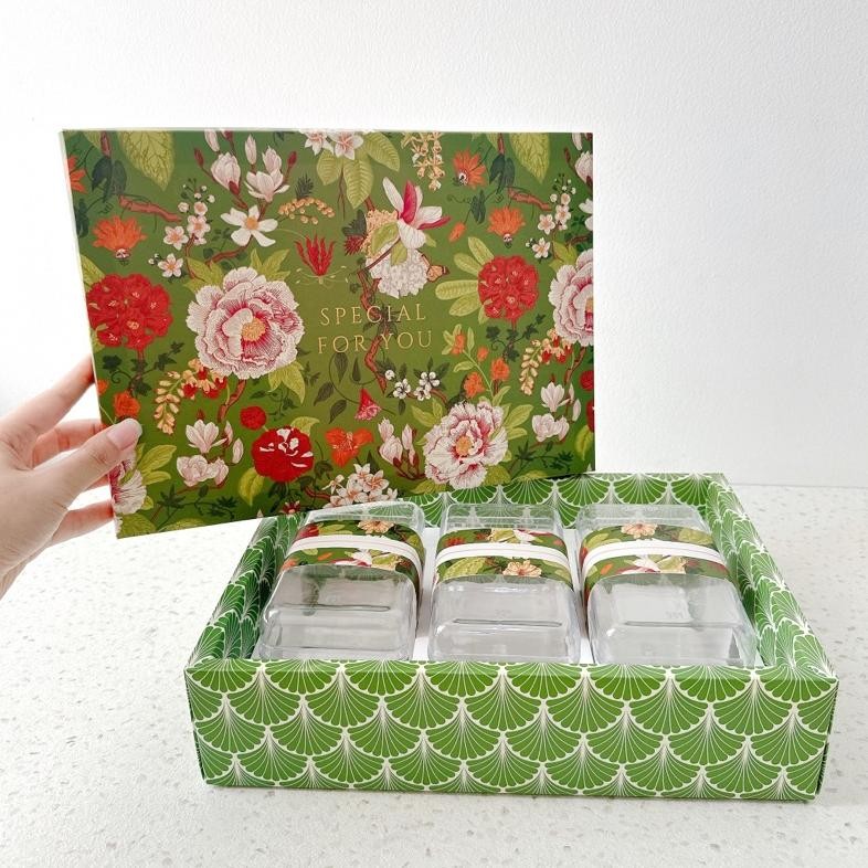 

(ISI 5 Pcs) Box Flora | Kotak Kue Kering Toples 350gr | Box Hampers Kue Kering