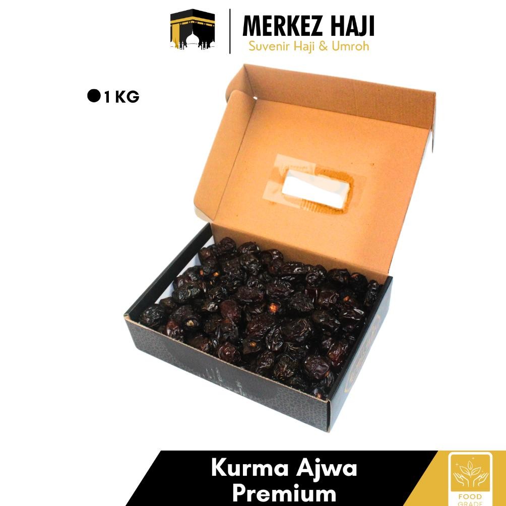 

Kurma Ajwa 1 Kg Asli 100% Original | Jumbo Premium Grade A | Korma Nabi Super Madinah | High Quality