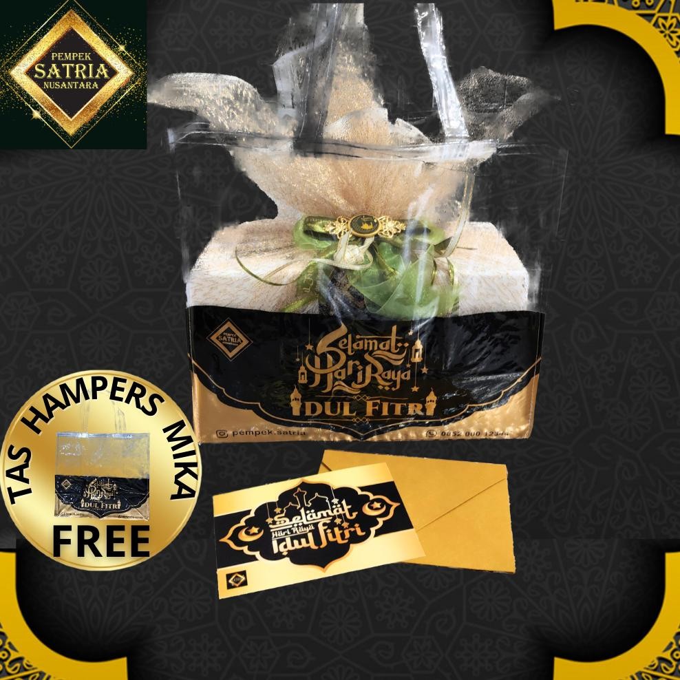 

Hampers Puasa Ramadhan Lebaran Idul Fitri parcel parsel gift kado mpek empek Pempek SATRIA beku frozen isi 2 pack