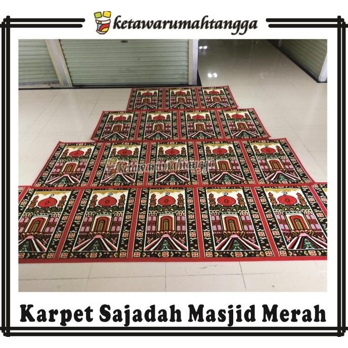 Terjangkau Karpet Masjid Dan Mushola Motif Gambar Masjid | Bahan Tebal Dan Kuat