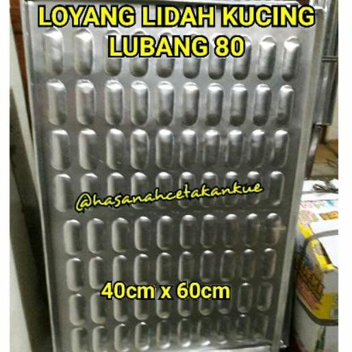 Loyang Lidah Kucing BESAR isi 75 lubang ukuran 40 x 60 Alumunium TEBAL