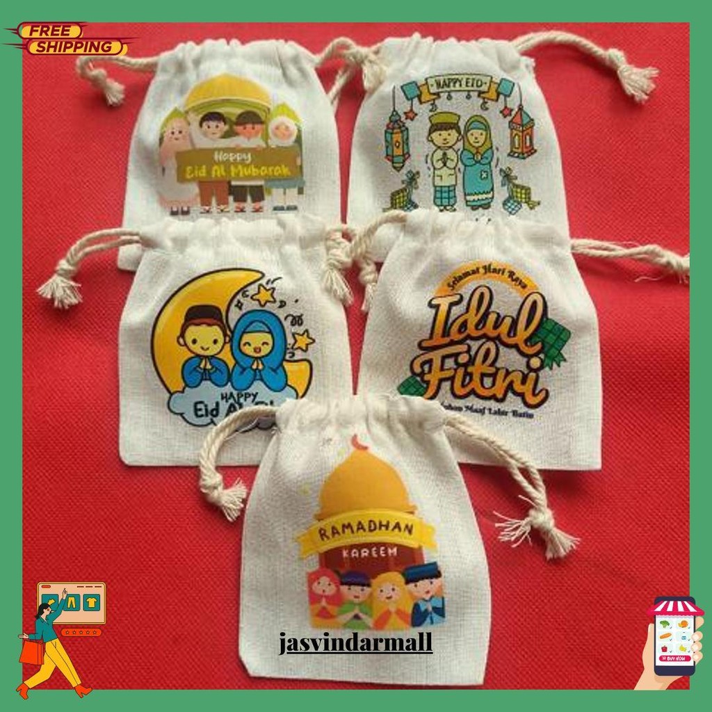 

New Ready Stock 1Pack Isi 10Pcs Amplop Lebaran 2025 / Amplop Lucu Pouch Serut Lebaran Terbaru 2025 Isi 10 Bahan Blacu Bisa Cod