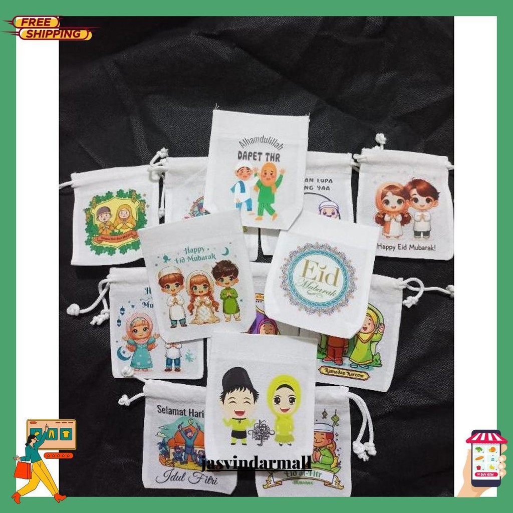 

Amplop Lebaran Bentuk Pouch Premium | Thr Lebaran | Pouch Lebaran | Tas Serut Thr Lebaran Original Produk