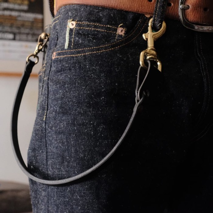 Siege leather- leather chain- tali dompet kulit