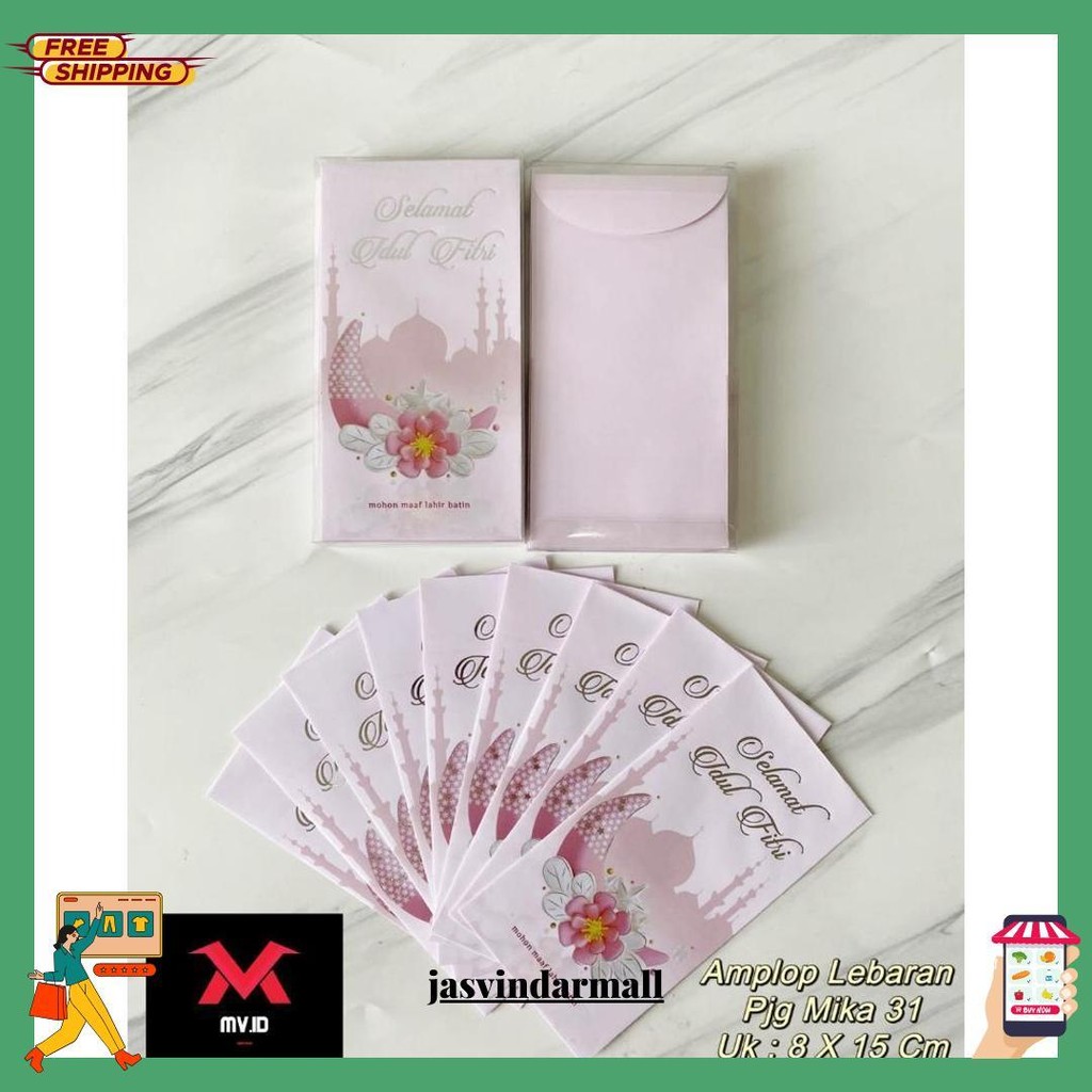 

Amplop Panjang Lebaran Ready Stok /Ampau / Angpao Lebaran Panjang Mika Hari Raya Idul Fitri Eid Mubarak 2025 Pjg Besar Jumbo Mika Bisa Cod