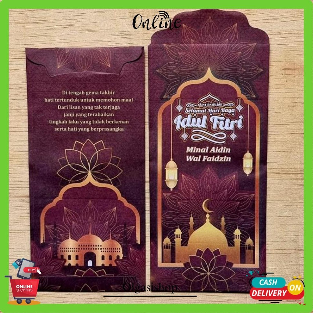 

Amplop / Angpau Lebaran Kertas Hvs Motif Masjid Ukuran Besar Isi 50 Lembar Mix Original Produk