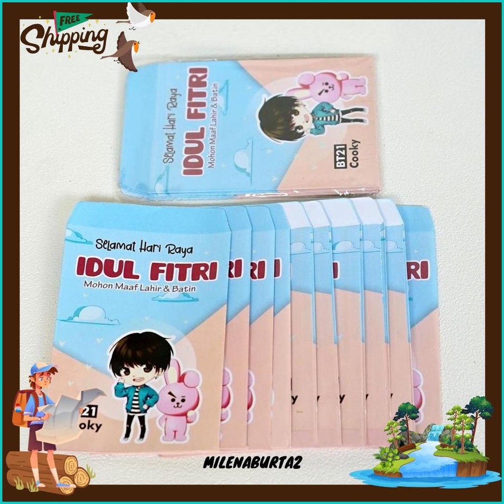 

Amplop Lebaran Motif Bts Medium Cod