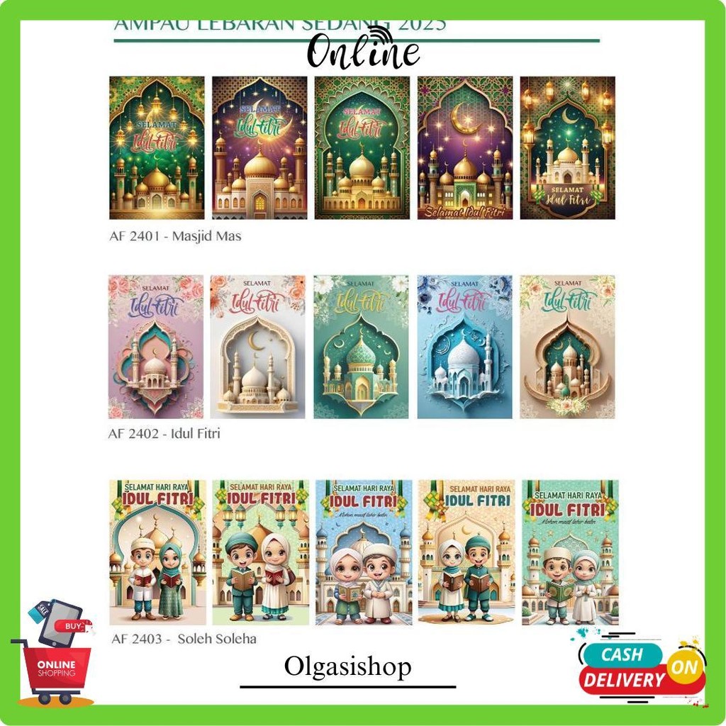 

Angpao / Amplop Lebaran Idul Fitri Sedang Medium Isi 8 Lembar Siap Kirim