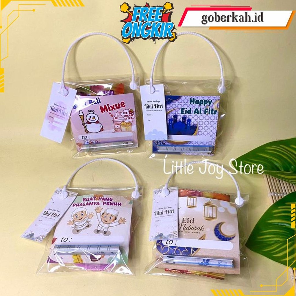

(10 Pcs) Amplop Lebaran Viral (Amplop Sedotan + Tali + Plastik + Hantag) / Amplop Mini Gift Lebaran Isi 10Pcs Bisa Diisi Coklat Atau Permen Terlaris