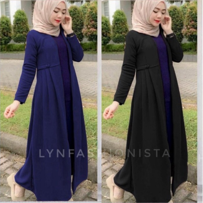 LONG CARDIGAN WANITA LENGAN PANJANG/ VIKA OUTER/BLEZER GAMIS TEBAL