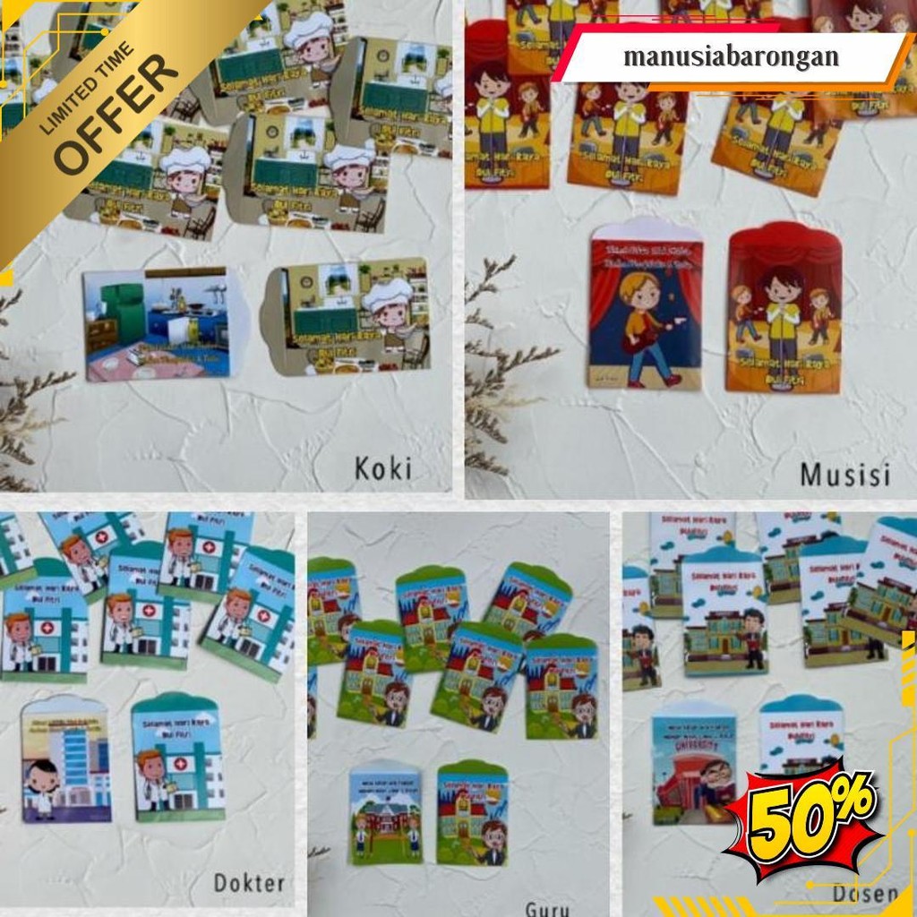 

(Isi 8) Amplop Lebaran Murah Atm Siap Pakai , Amplop Lebaran 2025 Original Produk