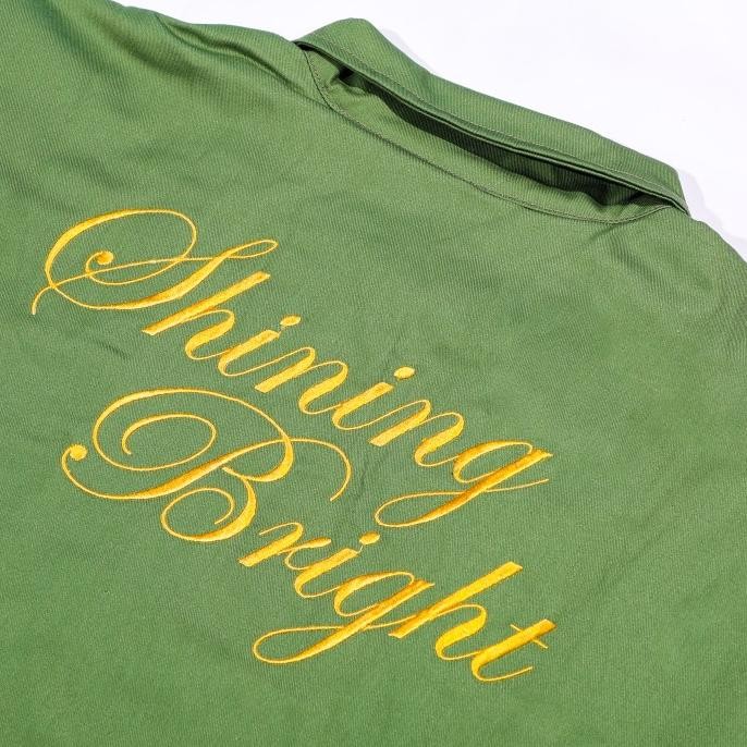 Grosir Shining Bright Edward Denim Jacket - Olive