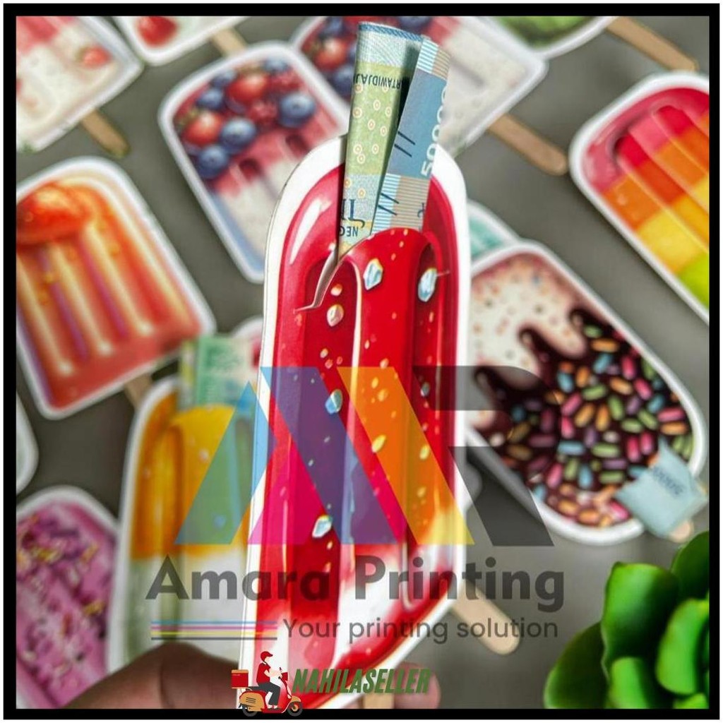 

(5Pcs) Model Baru Amplop Lebaran Ice Cream Series 2025 / Agpau Thr Unik / Amplop Lebaran. Idul Fitri 2025 / Amplop Ice Cream / Es Krim Viral Bisa Cod