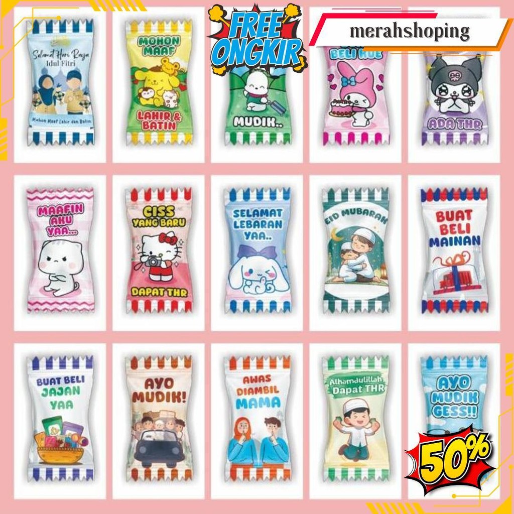 

Amplop Permen Seri Shabic ( Isi 10 Pcs ) / Amplop Lebaran Unik Cod