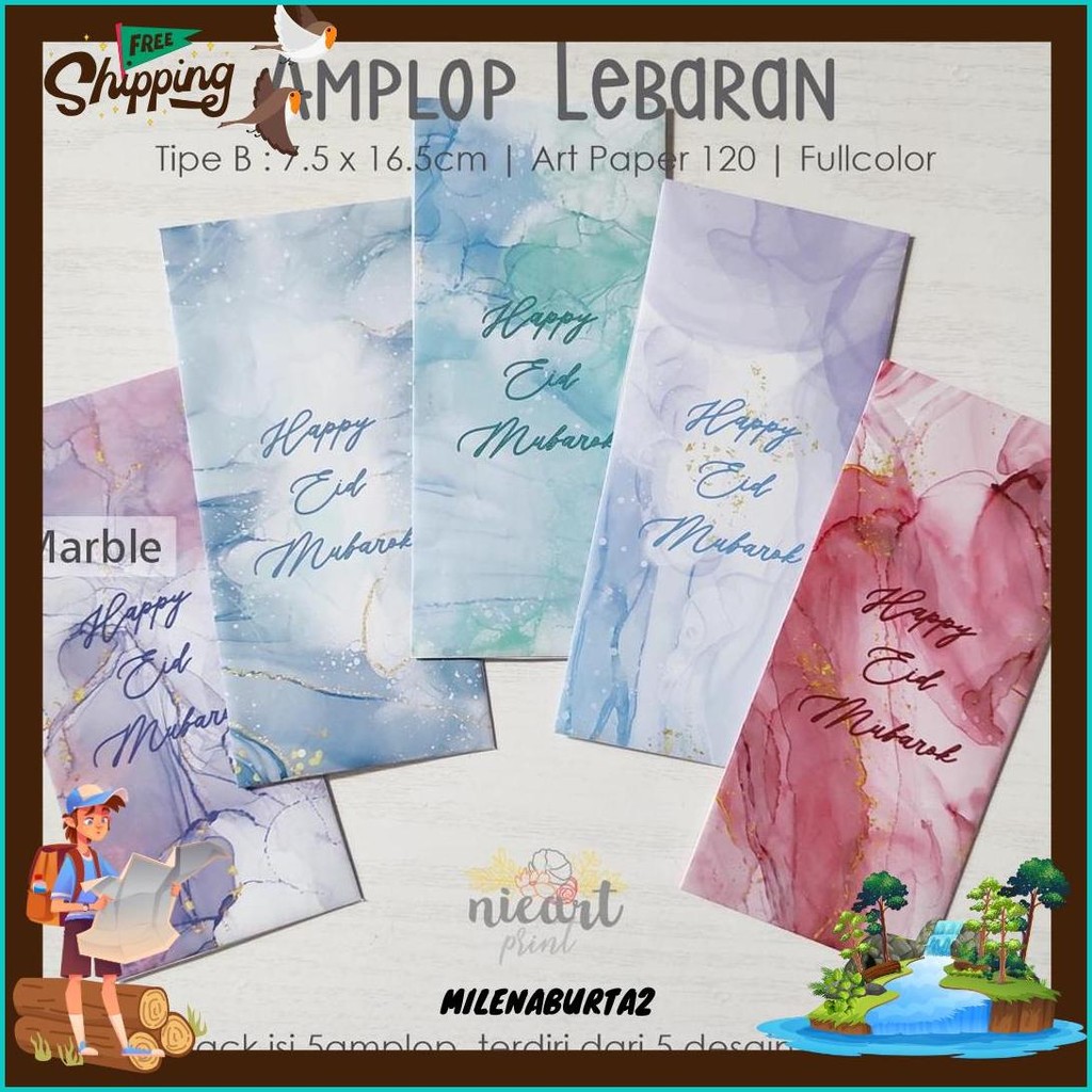 

[New] Amplop Lebaran Idul Fitri (Isi 10 & Isi 5) Original Produk