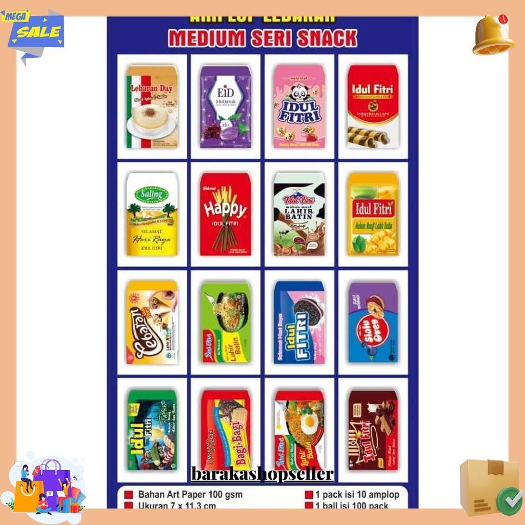 

Amplop Lebaran Snack Medium Bahan Tebal Premium Bebas Pilih Motif L Amplop Viral Lucu - Isi 10 Terlaris