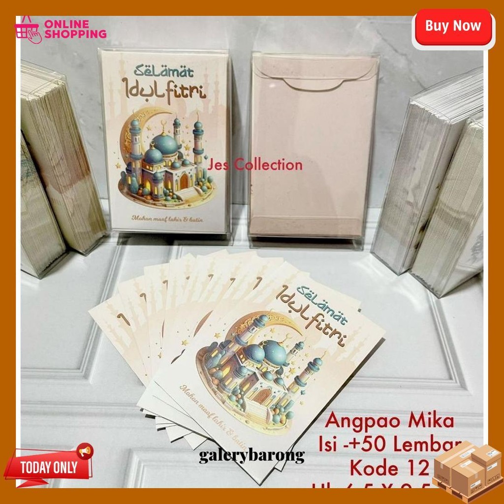 

Amplop Lebaran Idul Fitri Murah Meriah Ready Stock Kotak Mika Isi 50 Lembar Ukuran Original Produk