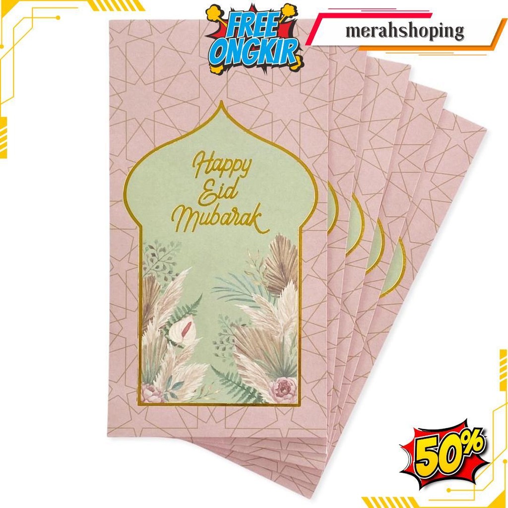 

Scoop Amplop Lebaran / Ramadhan Angpao (5Pcs) Premium Tebal Gold 65340101 Bisa Cod